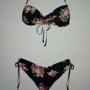 Zimmerman Ruched Floral-print Bikini EUC!